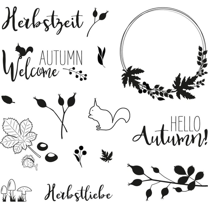 Clear Stamps "Herfstbos"