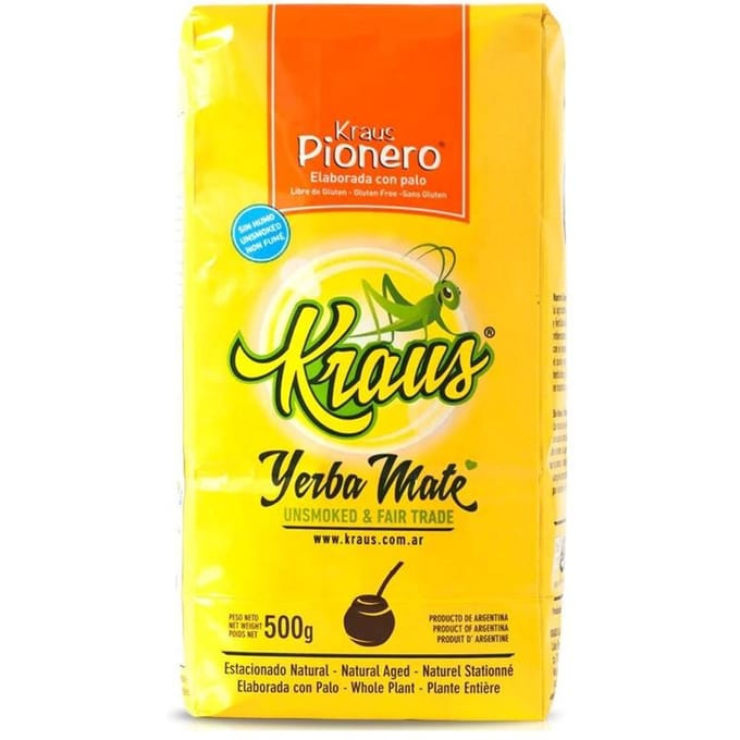 Kraus Pionero Yerba Mate - 500 gram ongerookte yerba mate