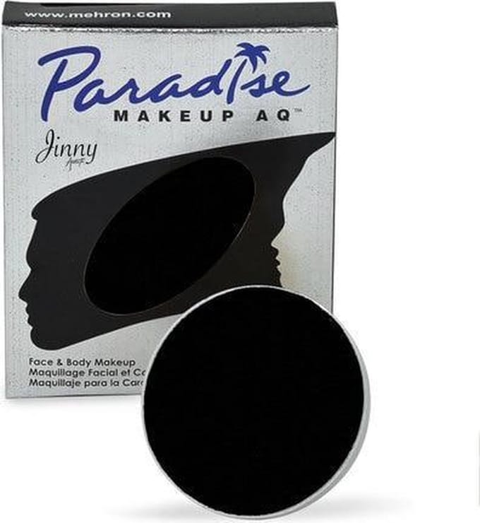 Mehron - Paradise AQ - Schmink op waterbasis - Zwart - 7 gr