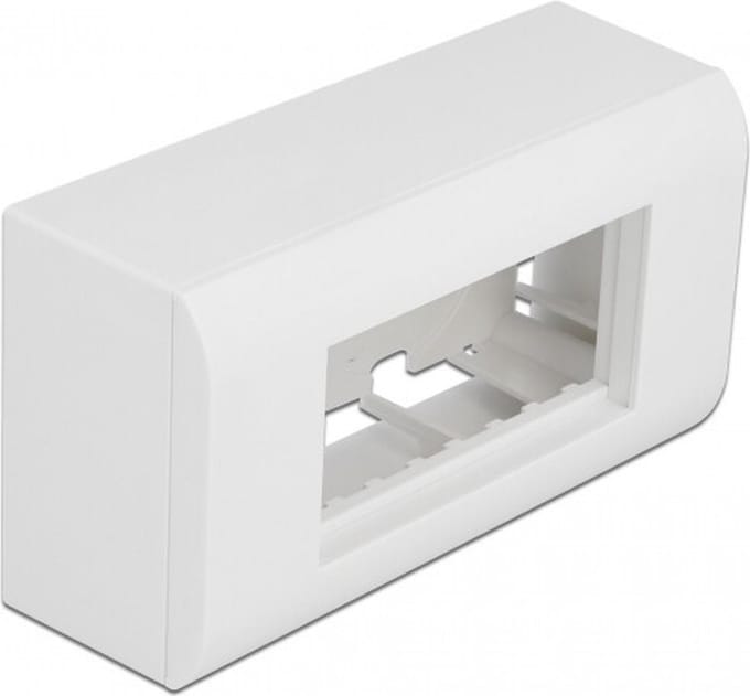 Delock Surface-mounted Housing for Easy 45 Modules 152 x 82 mm, white