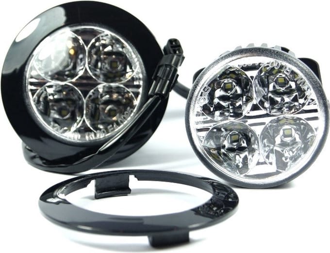 Dagrijverlichting set 2 stuks - Ø 70 mm - LED mistlampen - E4 merk gekeurd - 12V & 24V