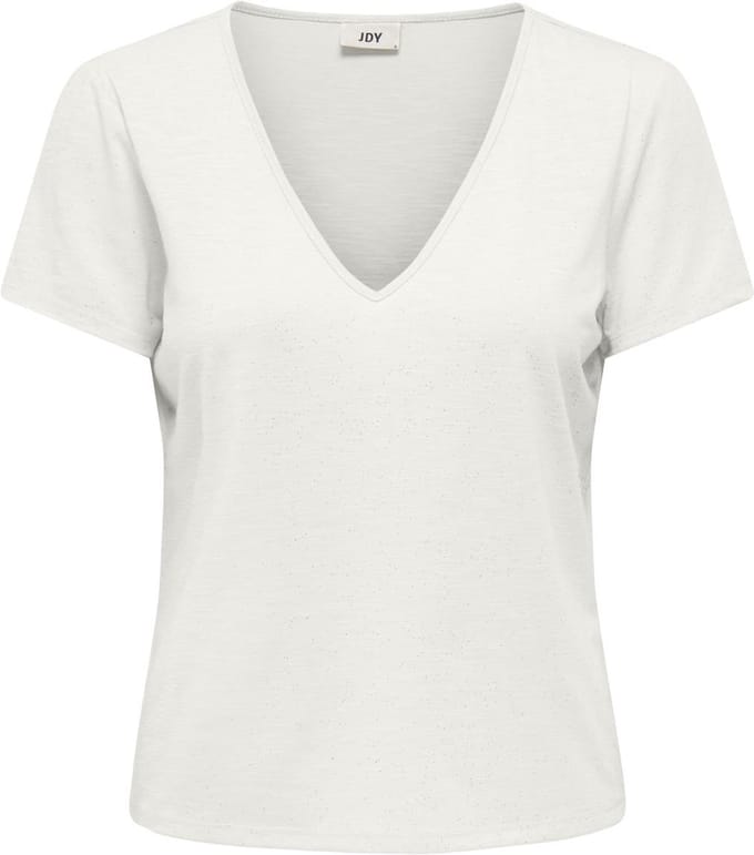 JDY - JDYDORA DODO S/S V-NECK GLITTER TOP JRS - Dames - Blouses