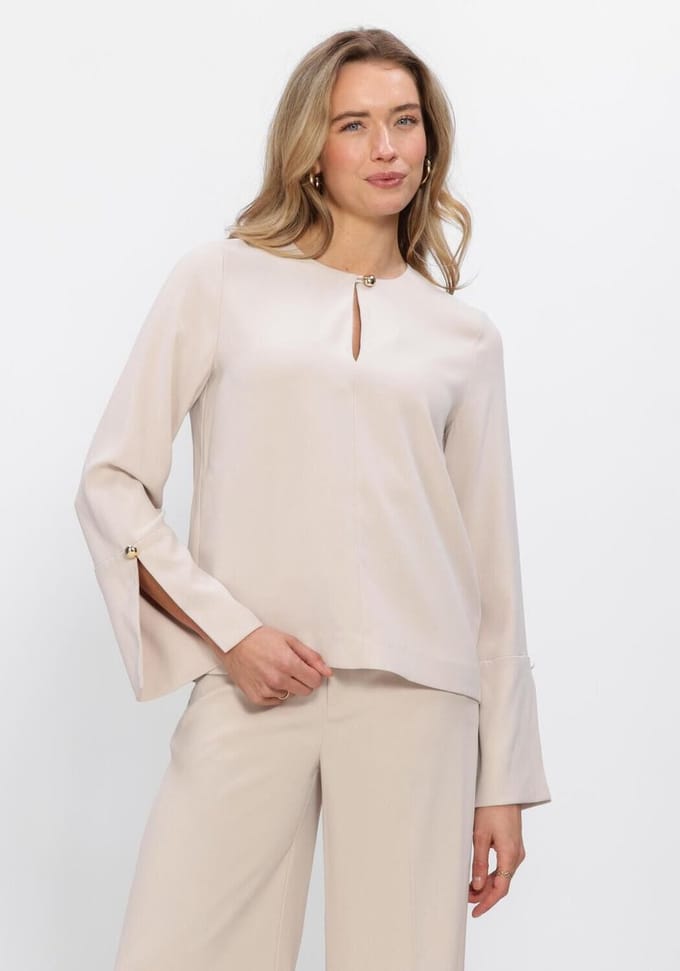 INWEAR Celiahiw Blouse Dames - Jurken - Ecru - Maat 34