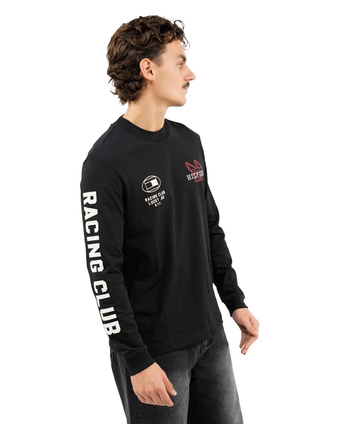 Tommy Hilfiger Modern Athleisure Ls Tee Black Größe: M | Longsleeves Outlet | Herren | Schwarz