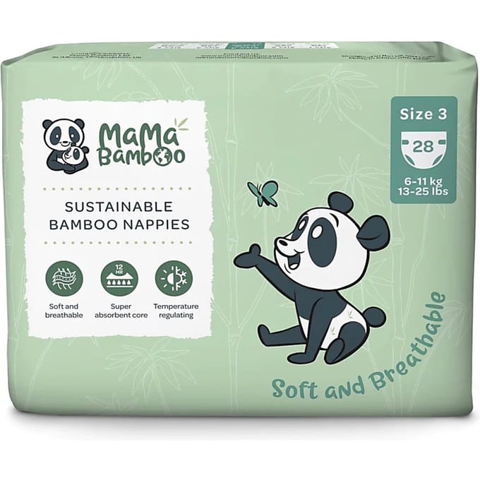 Mama Bamboo Eco Luiers - Medium - Maat 3 28 stuks