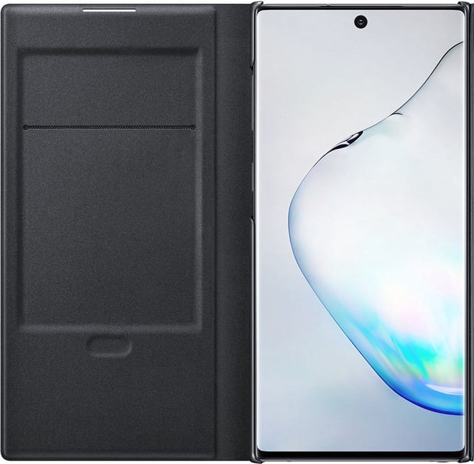 Samsung Galaxy Note 10 LED View Cover Zwart ( Let op: NIET voor de Note 10+ )
