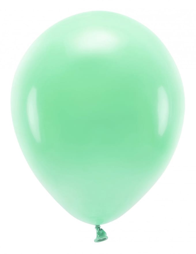 PARTYDECO - 10 mintgroene pastel latex ballonnen 26 cm voor decoratie