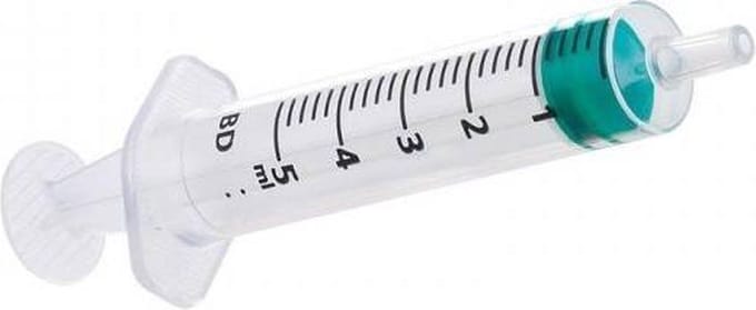 Wegwerp (injectie) spuit 5ML