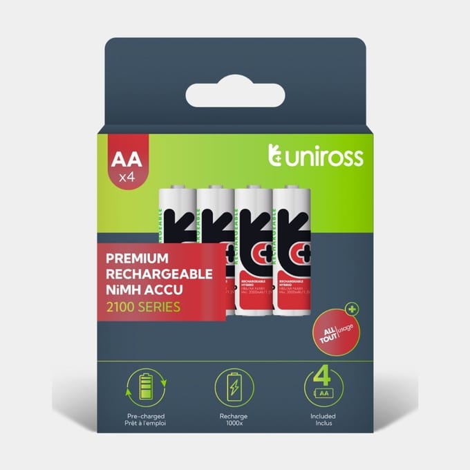 Uniross NiMH Hybrio AA/HR6 1.2V 2100 4 pack