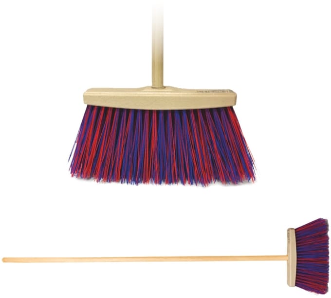 AWTOOLS - Nylon Bezem - 136 cm - Houten Steel