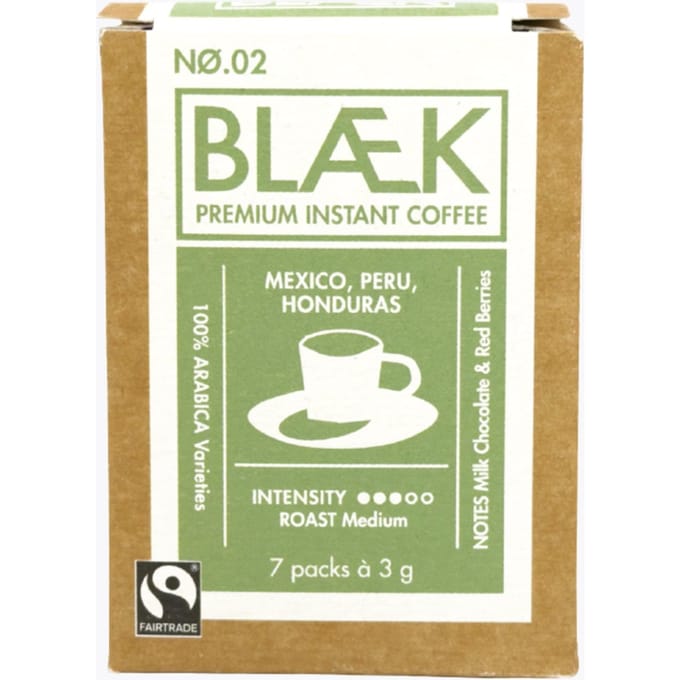 Blaek BLÆK Organic Instant Coffee No. 2 Peru 21g