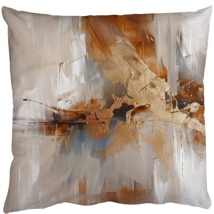 Sierkussens - Kussentjes Woonkamer - 45x45 cm - Modern - Bruin - Abstract - Beige