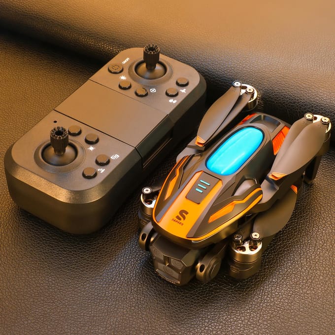 Drone télécommandé Avion télécommandé avec double caméra 480P Moteur sans balais avec 2