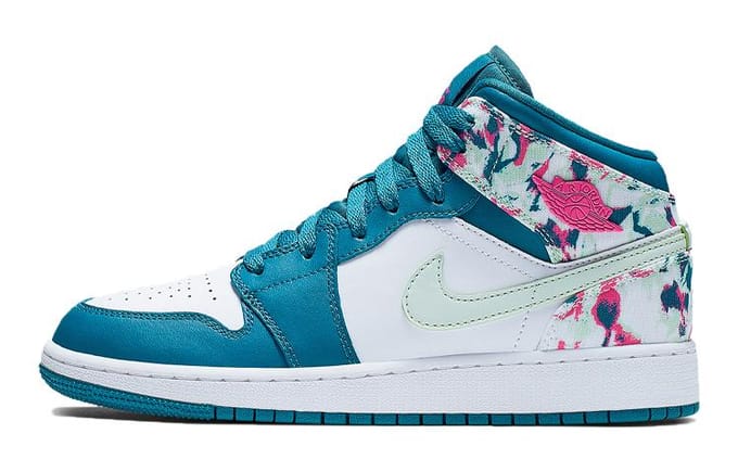 Jordan 1 Mid Paint Stroke GS 555112-300 36 blue