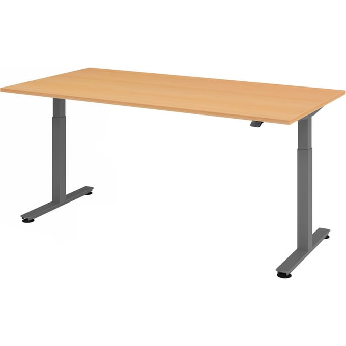 XMST 2E G | Bureau - Beuken 200 x 100 Tafelhoogte I Elektrisch in hoogte verstelbaar