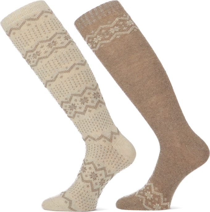 Teckel - Wool Blend - Dames Kniekousen 2-Pack: Elegantie en Warmte voor de Koude Dagen in Maat 36/42