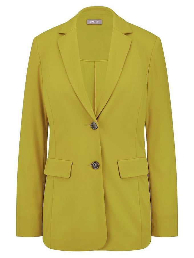 Jersey blazer Van BASLER geel