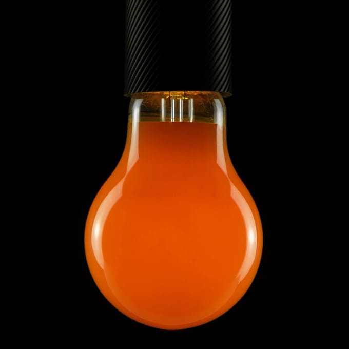 SEGULA LED lamp, oranje, E27, 2 W, dimbaar
