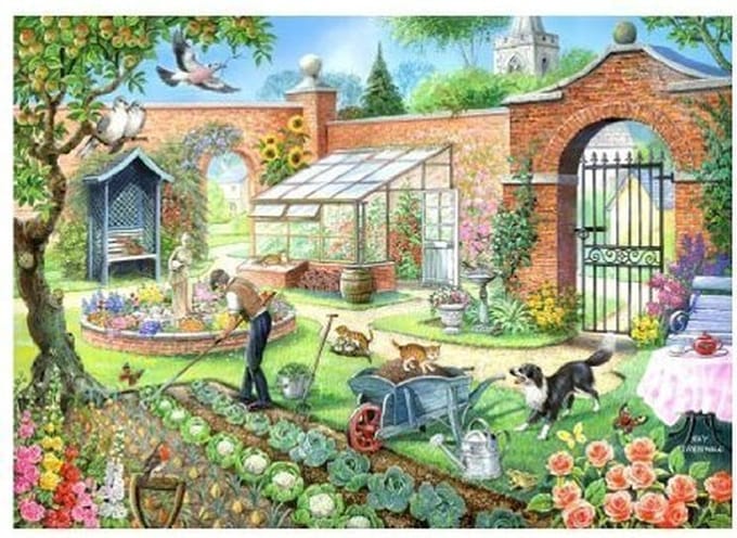 House of Puzzles legpuzzel Kitchen Garden 1000 stukjes puzzel.