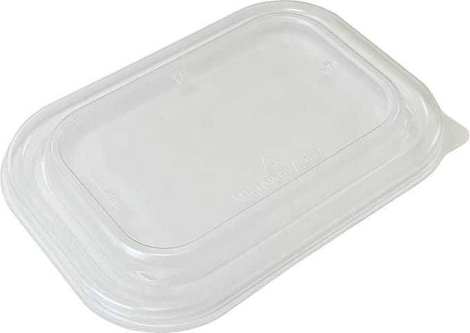 PP deksel voor kraft maaltijd magnetron bak | Inhoud: 300 stuks