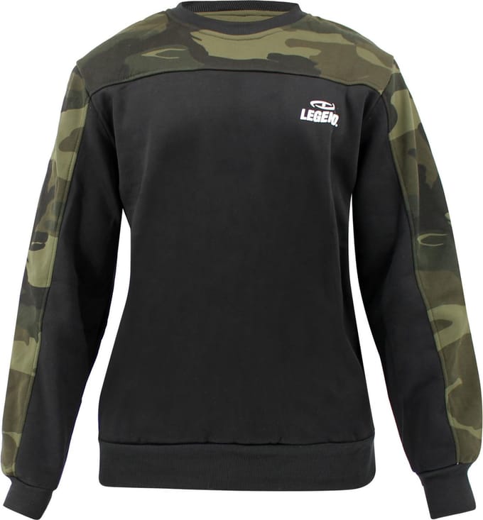Trui/sweater dames/heren Zwart Camo fleece M