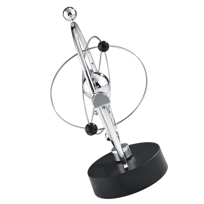 Boule pivotante à mouvement perpétuel, décoration de table, de bureau, de maison, cadeau gray