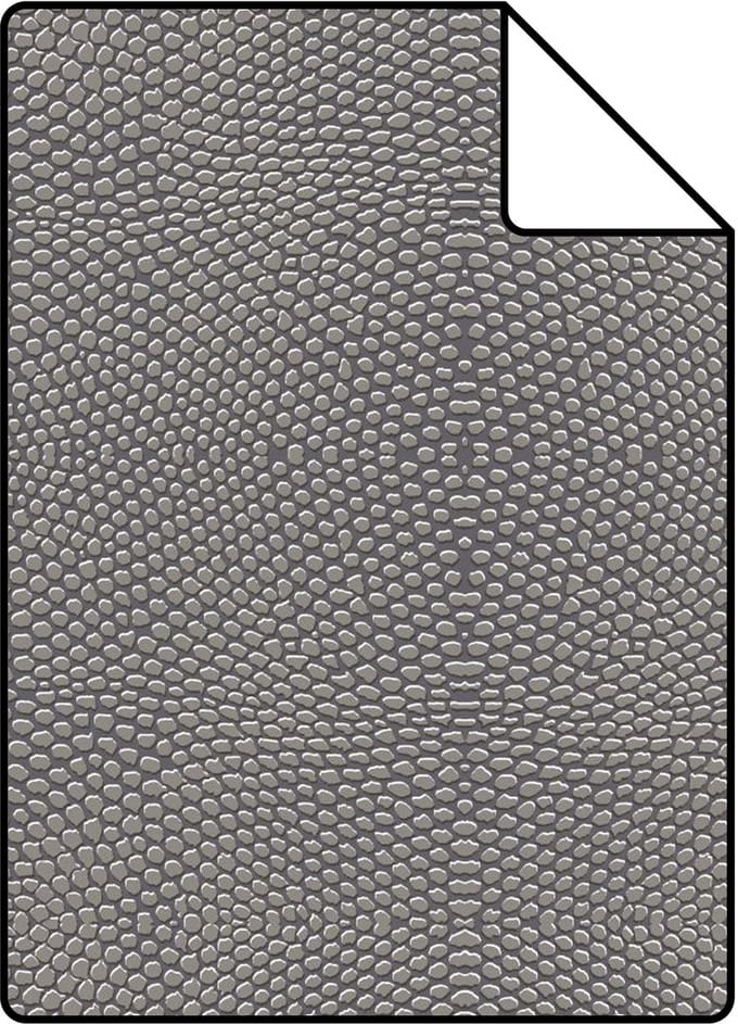 Proefstaal Origin Wallcoverings behang dierenhuidprint donkerbruin - 26,5 x 21 cm - 347311-S