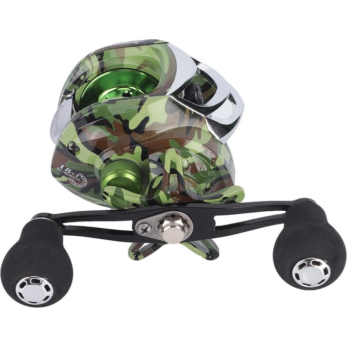 PRO BEROS Baitcasting Reel 18+1 Lagers 7.2:1 Versnellingsverhouding Vishengelmolen Rechts gray