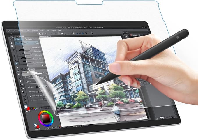 Allecto - Paper Screen Protector - Anti-Glare - Matte - Anti Scratch - 13 Inch - Geschikt voor Microsoft Surface Pro 11 2024 / Pro 10 / Pro 9 / Pro...