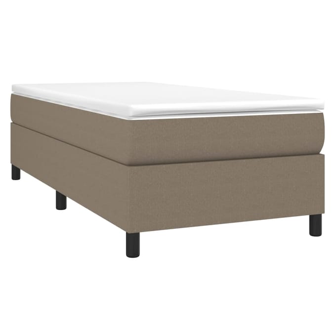 vidaXL - Boxspring - bed - 90x190 - cm - stof - taupe