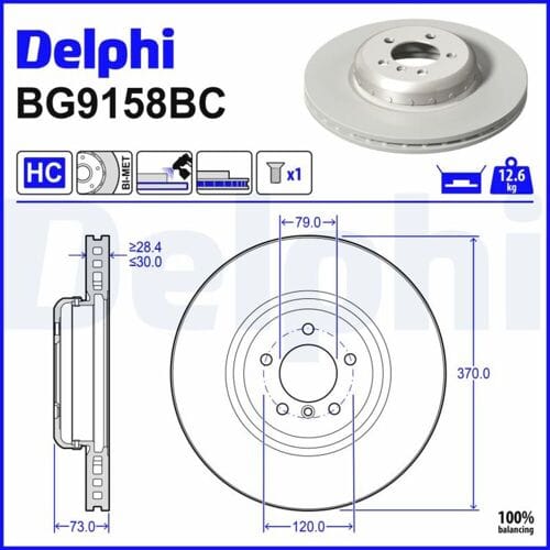 DoppelRemschijf DELPHI BG9158BC