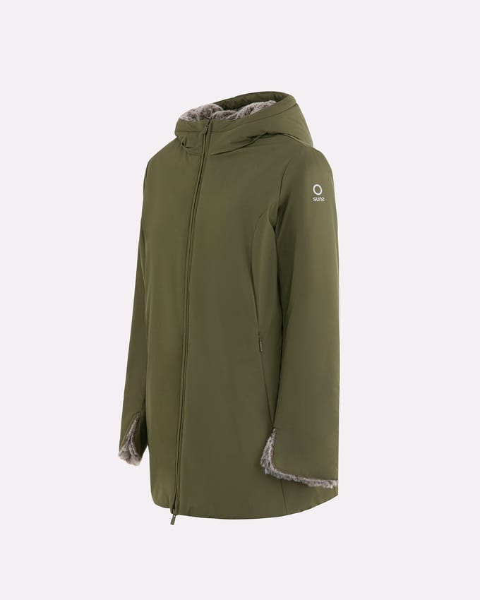 Vrouwenjas Suns Marmolada Fur Army