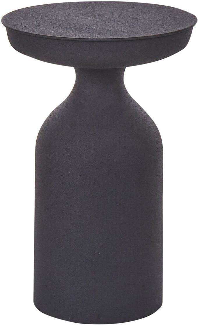 TENJO - Bijzettafel - Zwart - Metaal