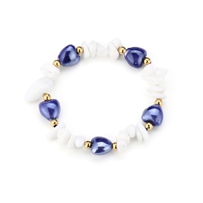 armband - sieraad - RVS - steentjes - hartjes - kado tip