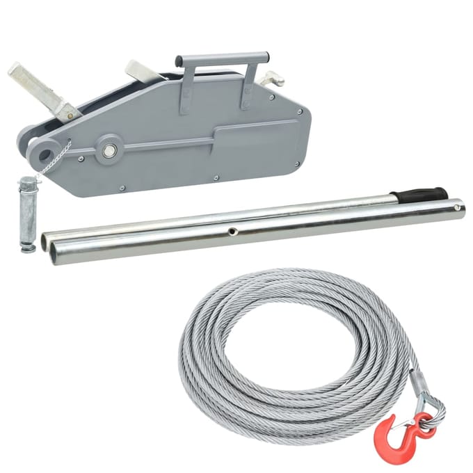 vidaXL - Lier - met - staalkabel - 1600 - kg