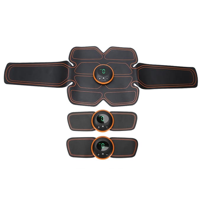ABS Stimulator Trainer Draagbare Spierversteviger Buik Lichaam Arm Verstevigende Stimulerende Riem black