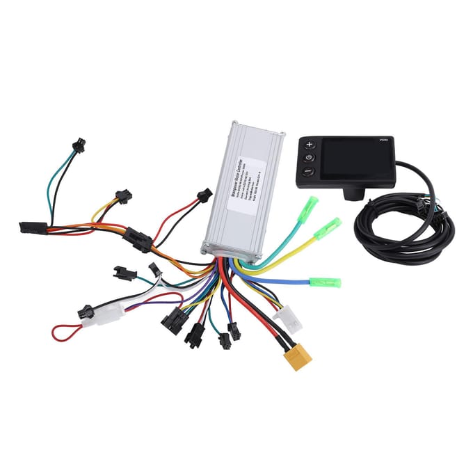 36V 48V 60V 500W 28A 9 Buizen Fiets Borstelloze Controller V890 Elektrische Fiets LCD Display Meter voor black