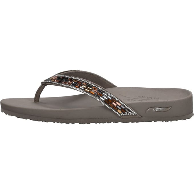 Skechers Arch Fit Meditation -Glam Gal - Dames Slippers - Taupe