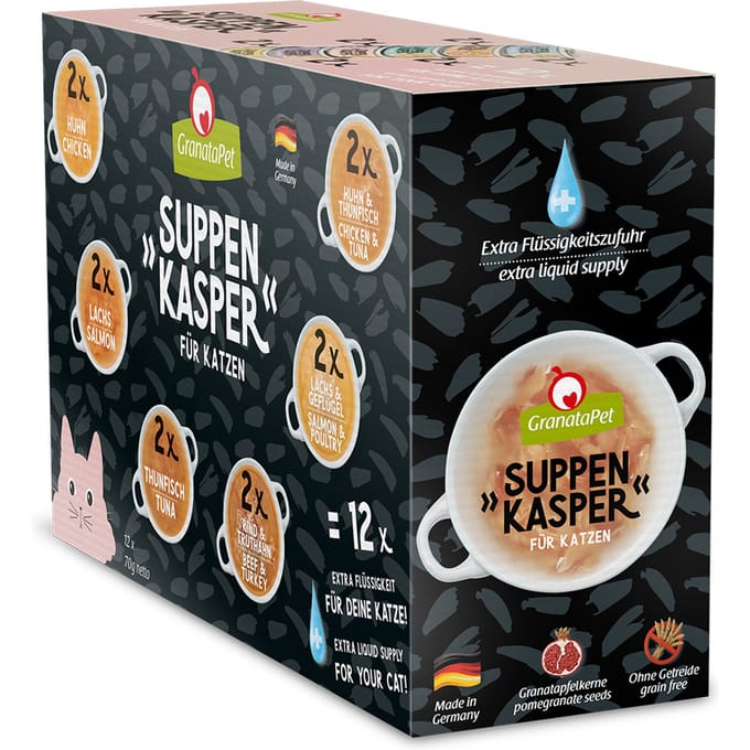 24x70g "Suppenkasper" Soep GranataPet Kattenvoer