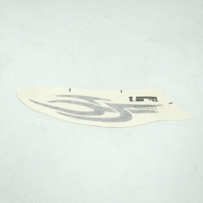 Sticker achterkap rechtsachter voor scooter Peugeot 50 Jet Force 783355PB Nieuw