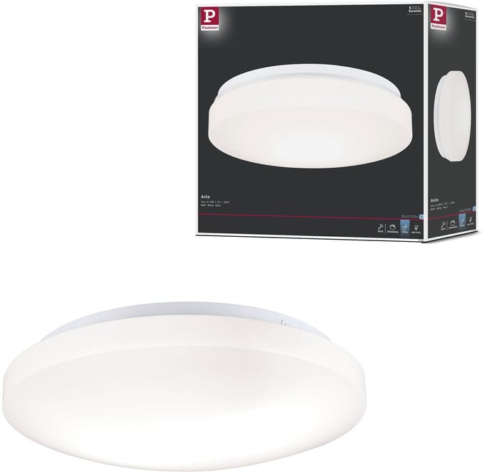 Paulmann plafondlamp Axin, Ø 35 cm, wit, IP44, E27