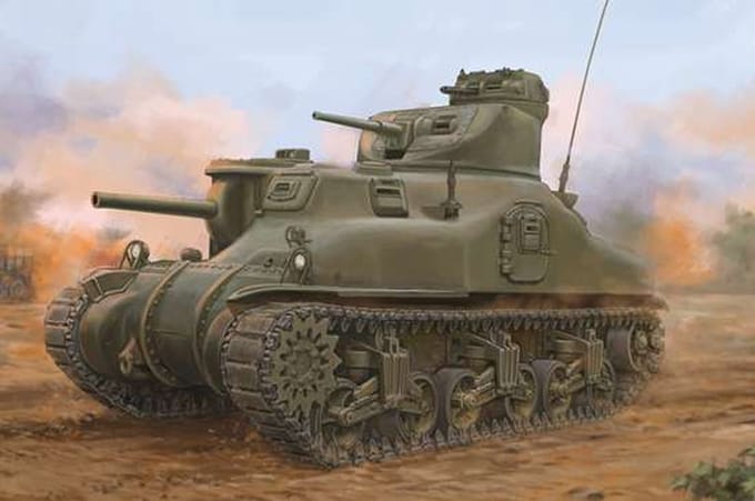 Trumpeter Modelbouwpakket Militaire voertuigen - 63516 M3A1 Medium Tank Plastic - 1:35 - Modelbouw