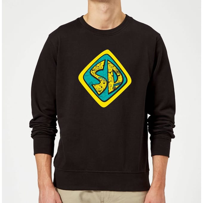 Scooby Doo Emblem Sweatshirt - Black - S