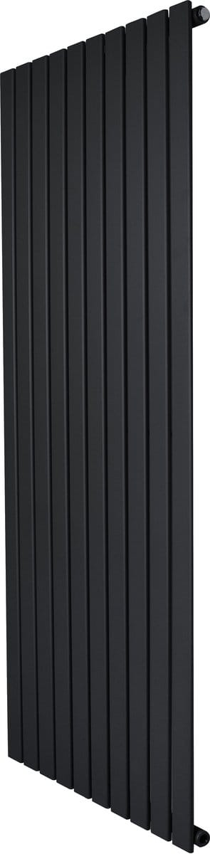 1-kolom design radiator - 1600x700 mm - zwart - vlakke panelen