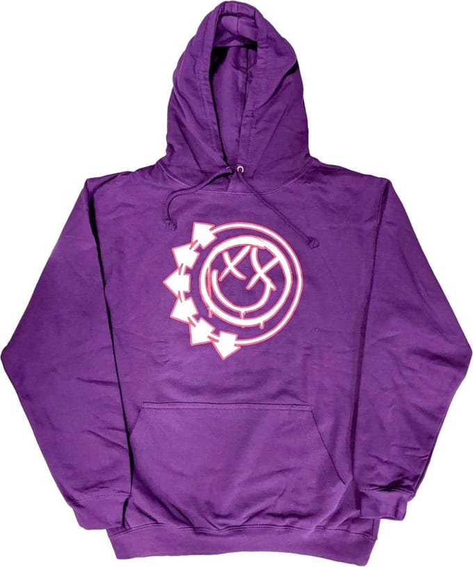 Blink182 - Six Arrow Smile Hoodie/trui - M - Paars