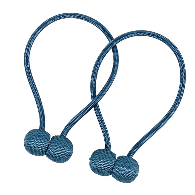 Corde de Rideau Simple Élégant Perle Magnétique Polyester Pratique Embrasse de Rideau pour Salon