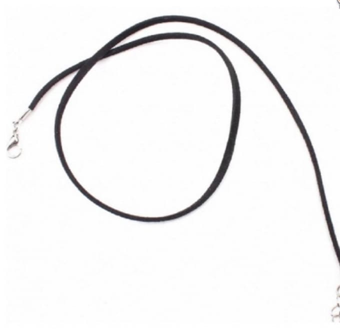 Zwart wikkel enkelkoord - Charme Bijoux