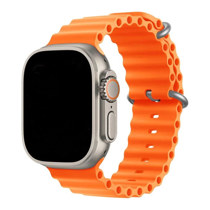 2+1 | Apple Watch Bandje Ocean - Siliconen - Oranje