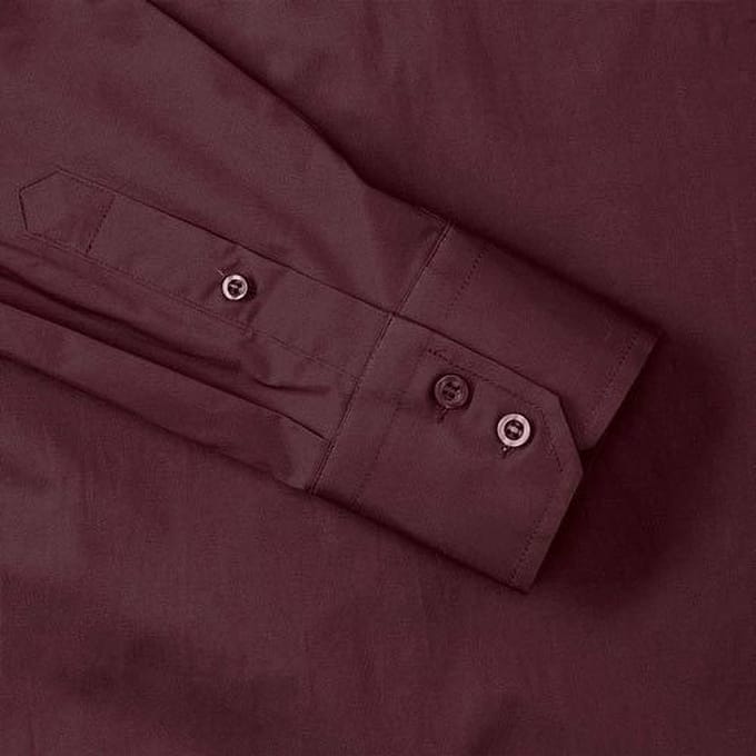 Russell Collectie Heren Lange Mouwen Gemakkelijk Onderhoud Aangepast Shirt (Haven)