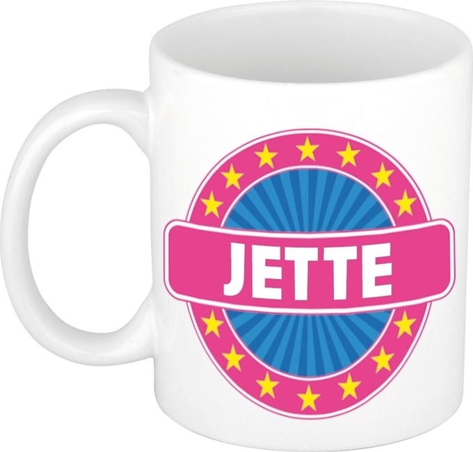 Jette naam koffie mok / beker 300 ml  - namen mokken